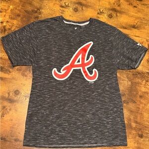 Gray T-Shirt with Atlanta Braves Logo